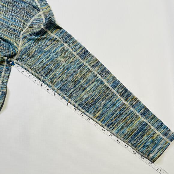 Lululemon Mens Surge Warm Sweatshirt Medium Blue Space Dye Camo Alberta Lake - Picture 11 of 11